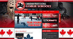 Desktop Screenshot of canadianprofessionalgoalieschools.com